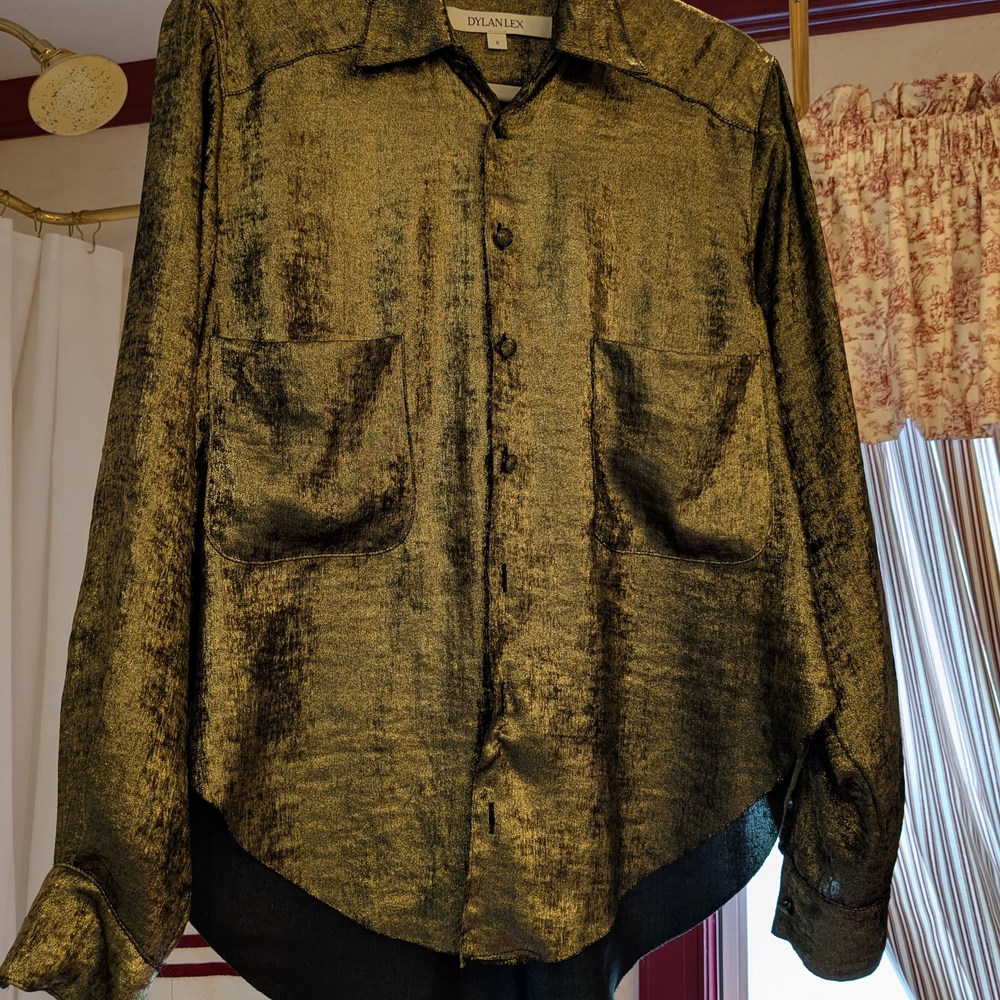 Dylanlex Gold Metallic Shirt - Picture 2 of 4